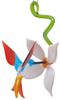 Blüte mit Kolibri, hängend